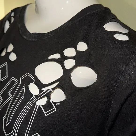 VINYL ICONS  AC⚡️DC  DISTRESSED  T SHIRT - Picture 3 of 9